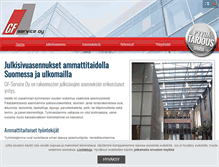 Tablet Screenshot of gfservice.fi